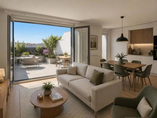 Superbe 2 pièces avec une exceptionnelle terrasse de 24 m² – Secteur Les Groues