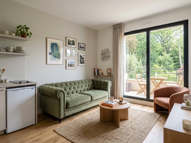 Superbe 2 pièces à proximité immédiate de la gare des Grésillons avec beau balcon !