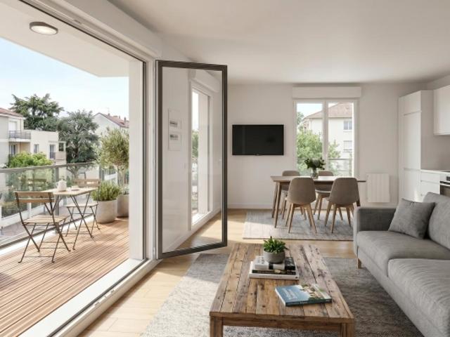 SUPERBE 3 PIÈCES NEUF AVEC TERRASSE 2ÈME ÉTAGE PROCHE LAC