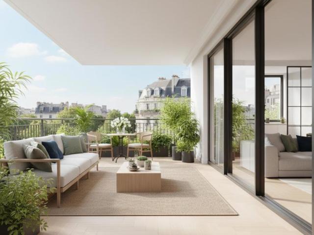 Superbe 3 pièces avec double balcon dans une résidence de standing