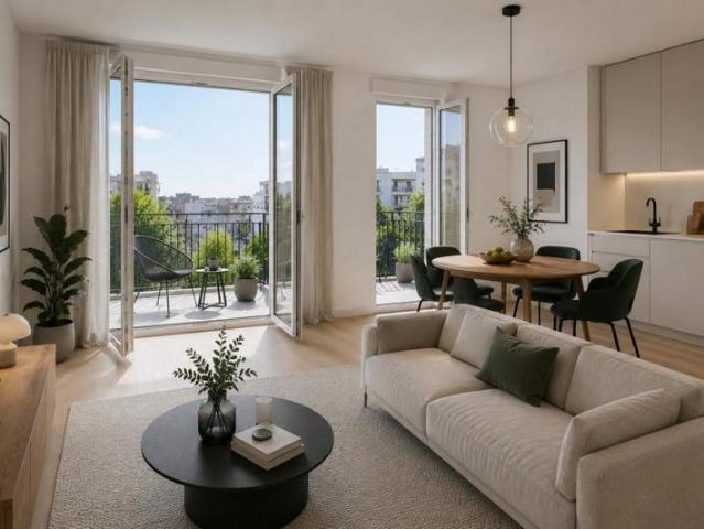 Superbe 3 pièces avec double balcon – Secteur Mairie d’Aubervilliers