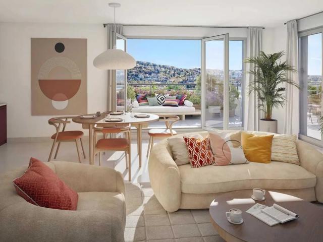 Superbe 4 pièces neuf avec immense terrasse et prestations h. 86m² Saint Laurent du Var