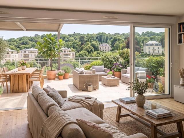 Superbe 4 pièces à proximité immédiate des transports avec immense terrasse de 55m² !
