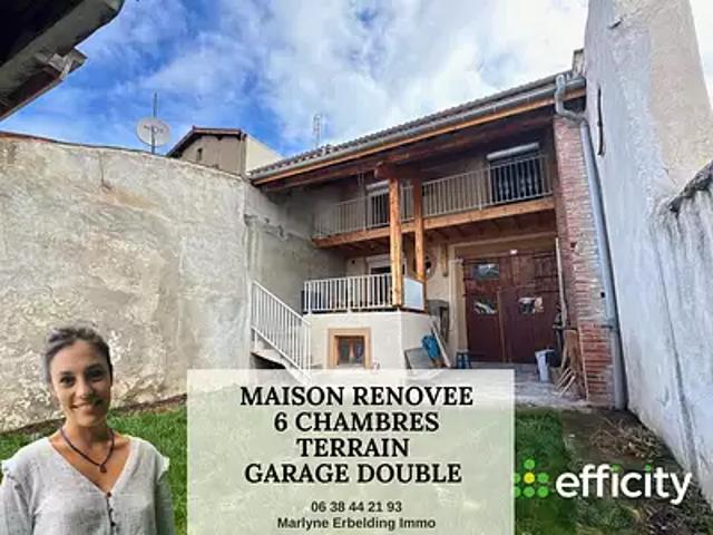 Sury le Comtal 42450 Achat / Vente maison 7 pièces t7 terrasse cave