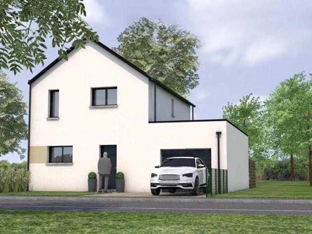 Sur le terrain de votre choix, maison de 102M2 à étage avec garage, idéale terrain étroit