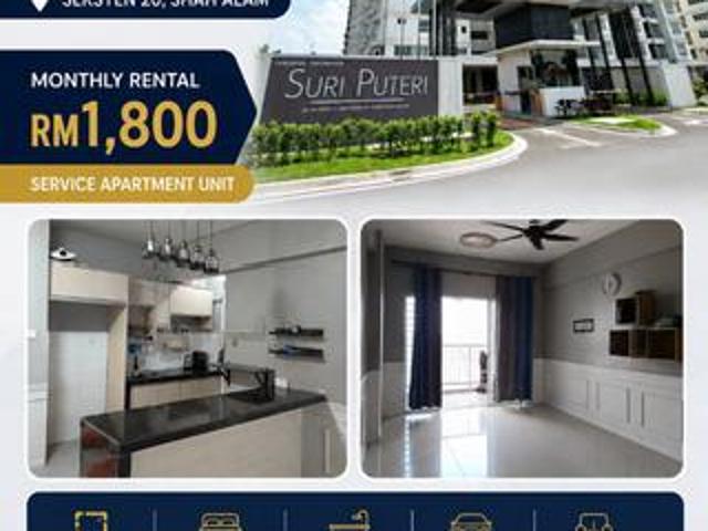 Suri Puteri Apartment Seksyen 20 For Rent Partially Furnished