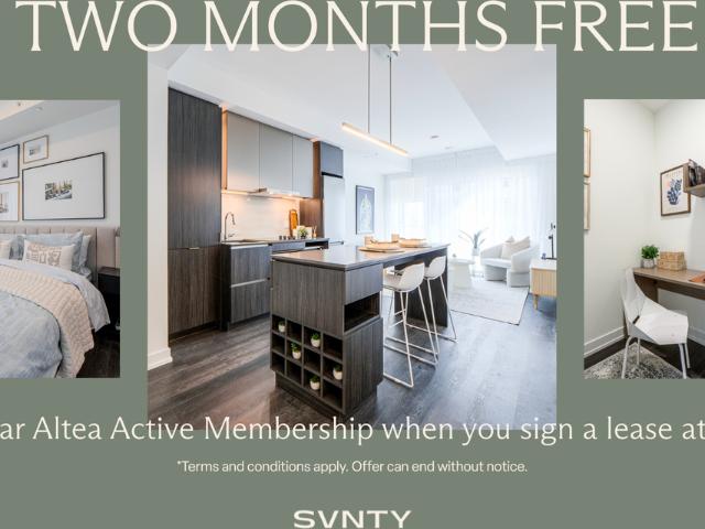 SVNTY 2 Bedroom Apartment for Rent at 70 Ordnance St, Toronto, ON M6K 0G9 Liberty Village