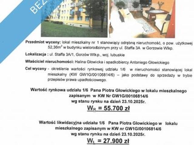 Syndyk sprzeda udział w prawie własności lokalu mieszkalnego!