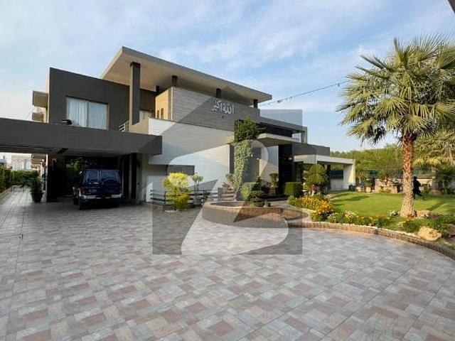 Syed brothers proudly offers: 4 kanal modern design 3 kanal house and 1 kanal lawn elegant and fully furnished bungalow is available in the best block of dha lahore