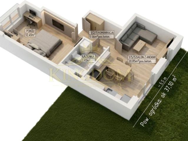 Szkolna 47 m², Brzeg Dolny