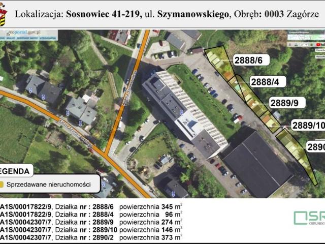 Szymanowskiego 1 234 m², Sosnowiec